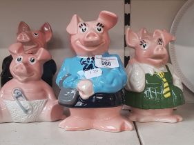 Six Natwest Wade pigs