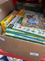 A box of assorted ladybird books