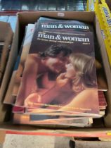 A complete series of Man & Woman magazines, issues 1-78 and a crate of Blue Peter annuals, appx