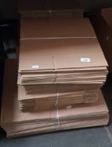 150 various sized cardboard boxes