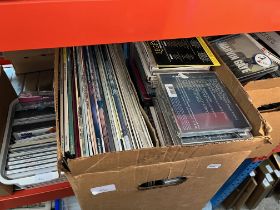 2 boxes of LPs and CDs