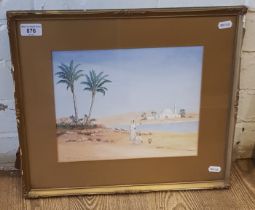Early 20th century school, watercolour, North African scene, 29cm x 23cm, signed 'Walter H