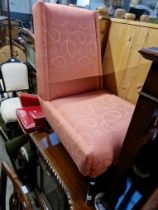 A vintage 1950s bedroom chair.