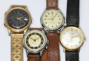 A group of four vintage wristwatches comprising a Fero Feldmann, two Ingersoll Triumph and a