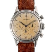 A RARE GENTLEMAN'S STAINLESS STEEL ROYAL NORWEGIAN AIR FORCE MILITARY MOVADO M95 