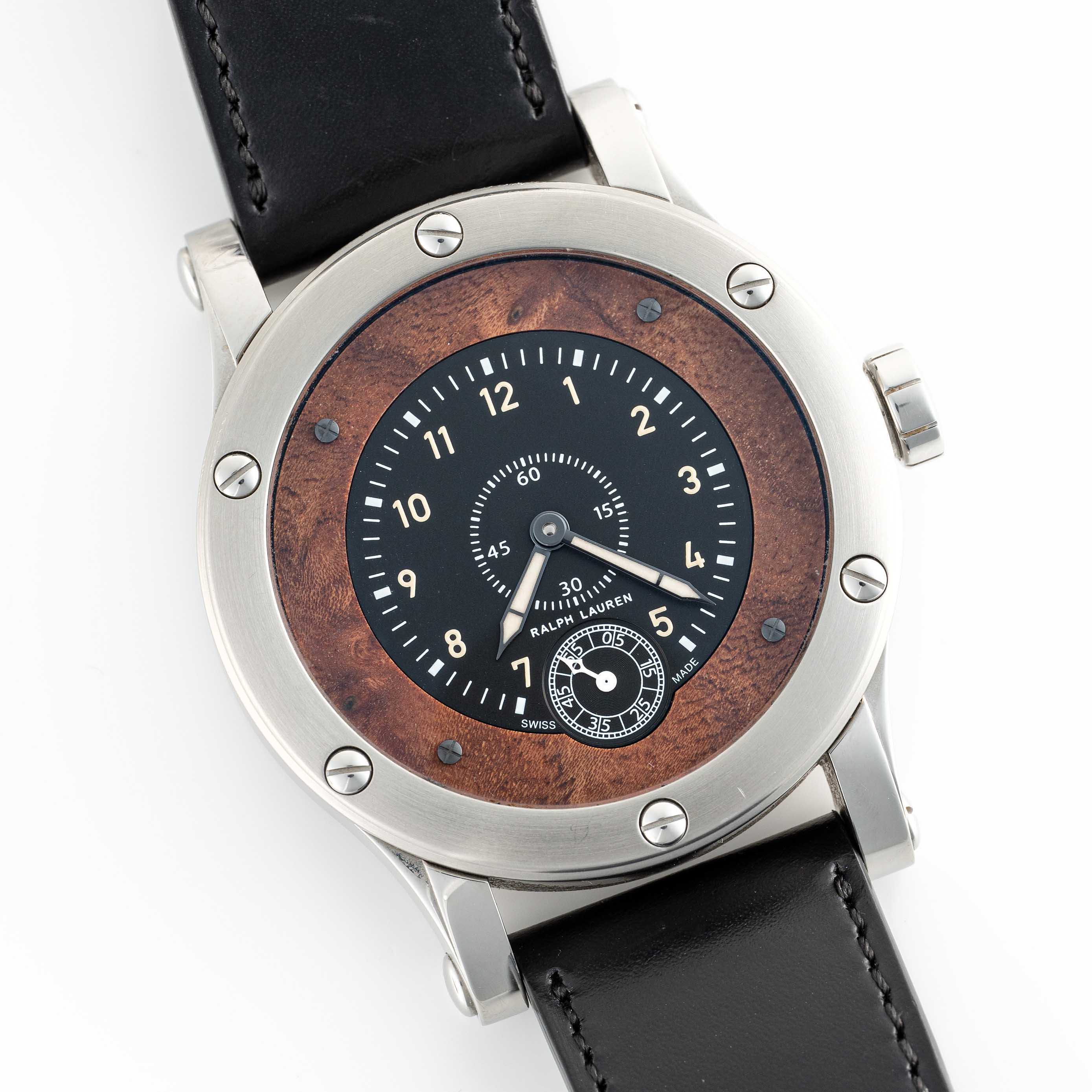 A GENTLEMAN'S STAINLESS STEEL RALPH LAUREN SPORTING CLASSIC 45 WRIST WATCH DATED 2011, REF. K02200/ - Image 4 of 5