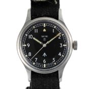 A GENTLEMAN'S STAINLESS STEEL BRITISH MILITARY SMITHS WRIST WATCH DATED 1970, ISSUED TO THE ARMY