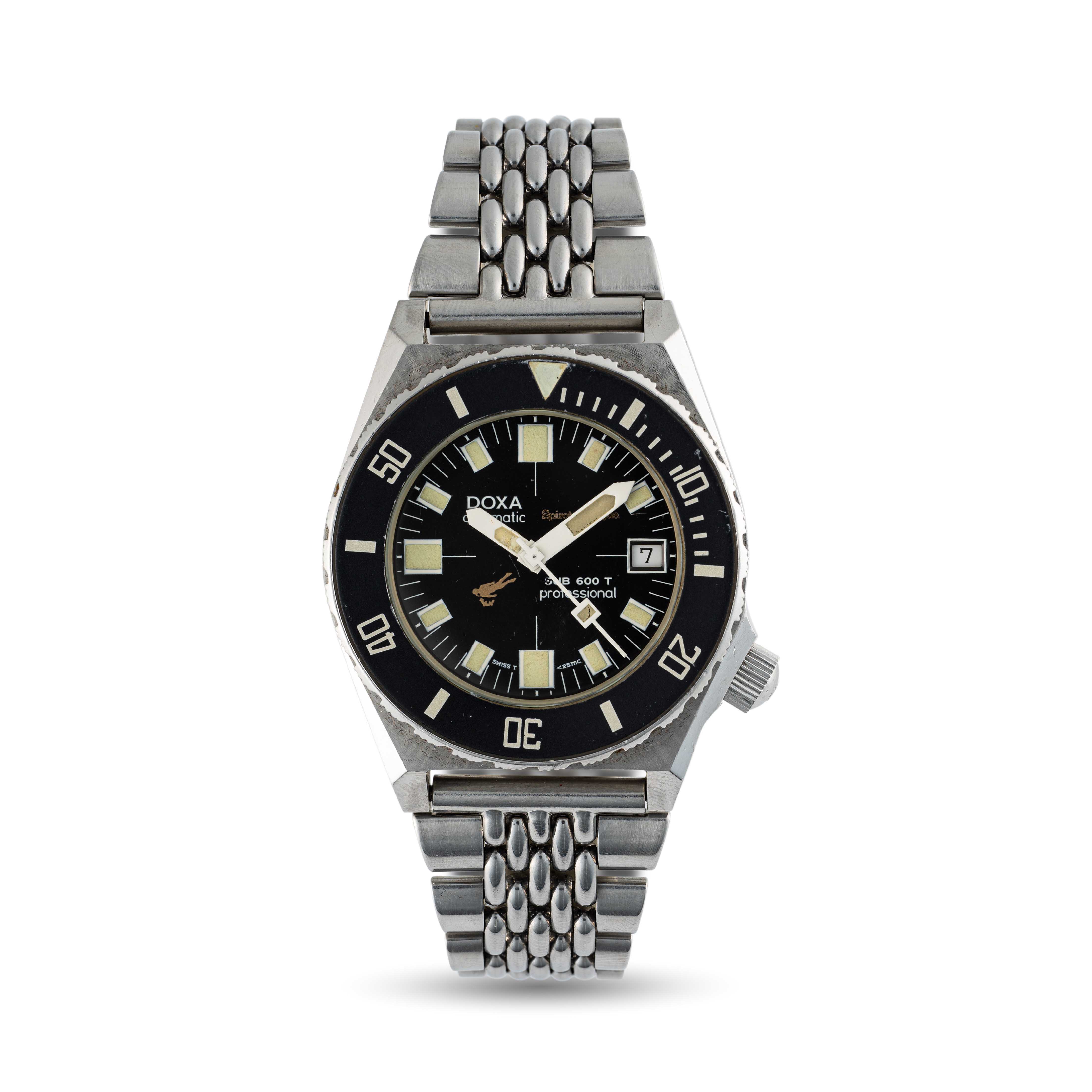 A GENTLEMAN'S SIZE STAINLESS STEEL DOXA SPIROTECHNIQUE SUB 600 T PROFESSIONAL DIVERS BRACELET - Image 2 of 11