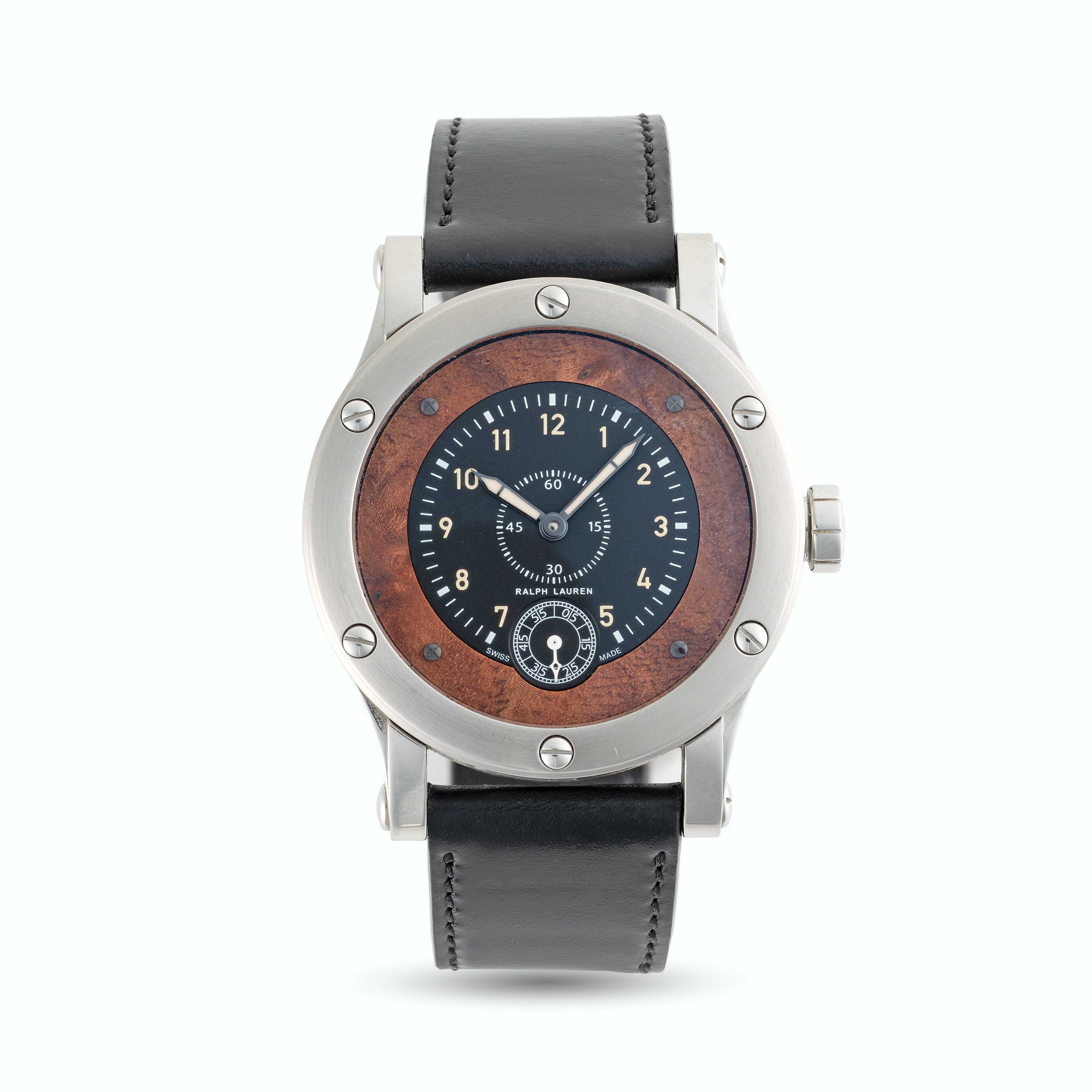 A GENTLEMAN'S STAINLESS STEEL RALPH LAUREN SPORTING CLASSIC 45 WRIST WATCH DATED 2011, REF. K02200/ - Image 2 of 5