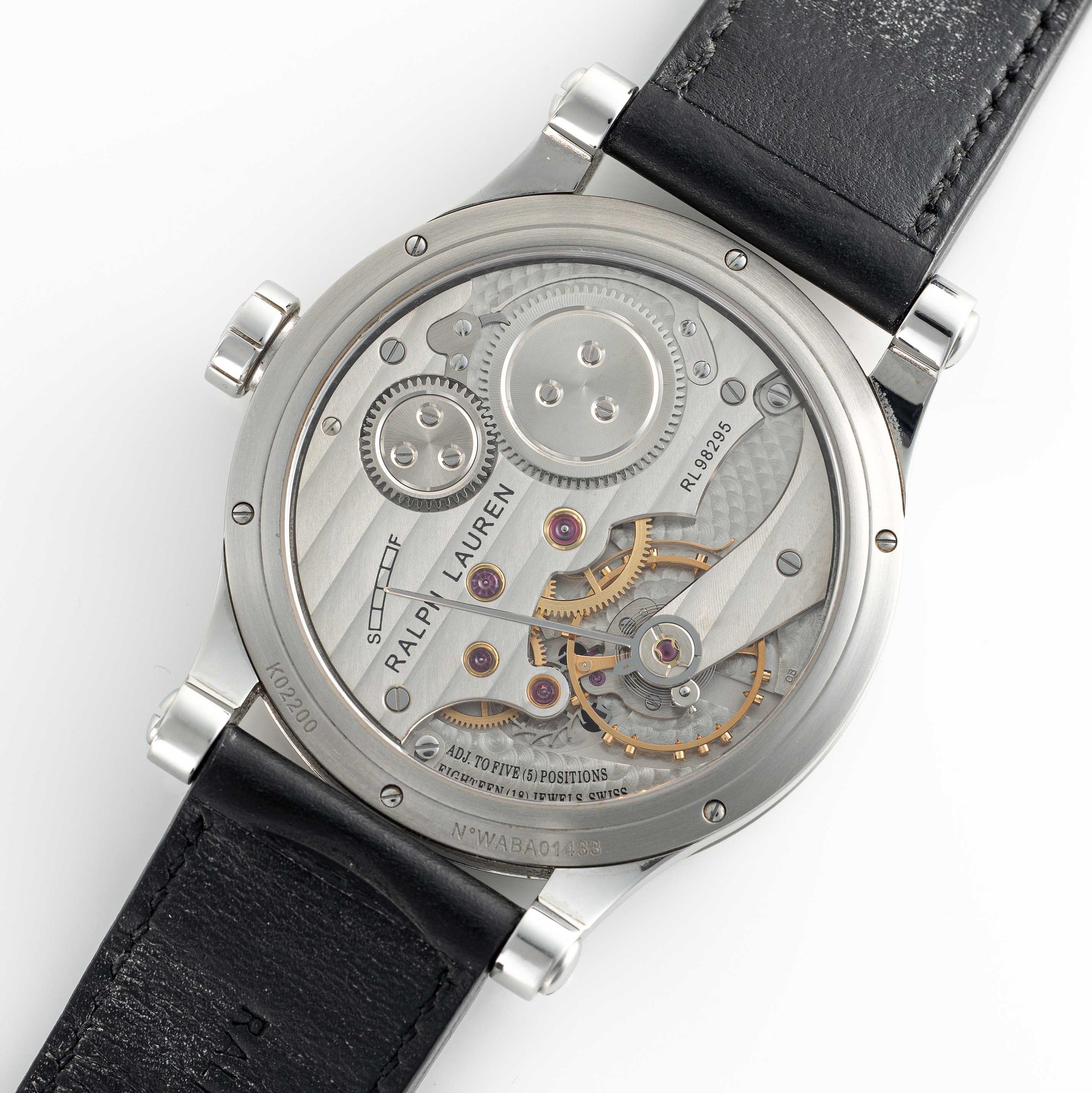 A GENTLEMAN'S STAINLESS STEEL RALPH LAUREN SPORTING CLASSIC 45 WRIST WATCH DATED 2011, REF. K02200/ - Image 5 of 5