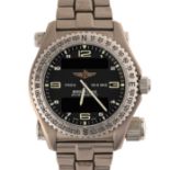 A GENTLEMAN'S SIZE TITANIUM BREITLING EMERGENCY BRACELET WATCH CIRCA 2000, REF. E56121  Movement: