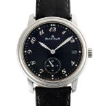 A GENTLEMAN'S SIZE STAINLESS STEEL BLANCPAIN VILLERET AUTOMATIC DATE WRIST WATCH CIRCA 2000, BLACK