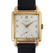 A FINE GENTLEMAN'S SIZE 18K SOLID GOLD PATEK PHILIPPE WRIST WATCH CIRCA 1950s, REF. 2437 Movement: