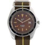 A GENTLEMAN'S STAINLESS STEEL CAMIF MRP SA AUTOMATIC DIVERS WRIST WATCH CIRCA 1980s, REF. 503.305