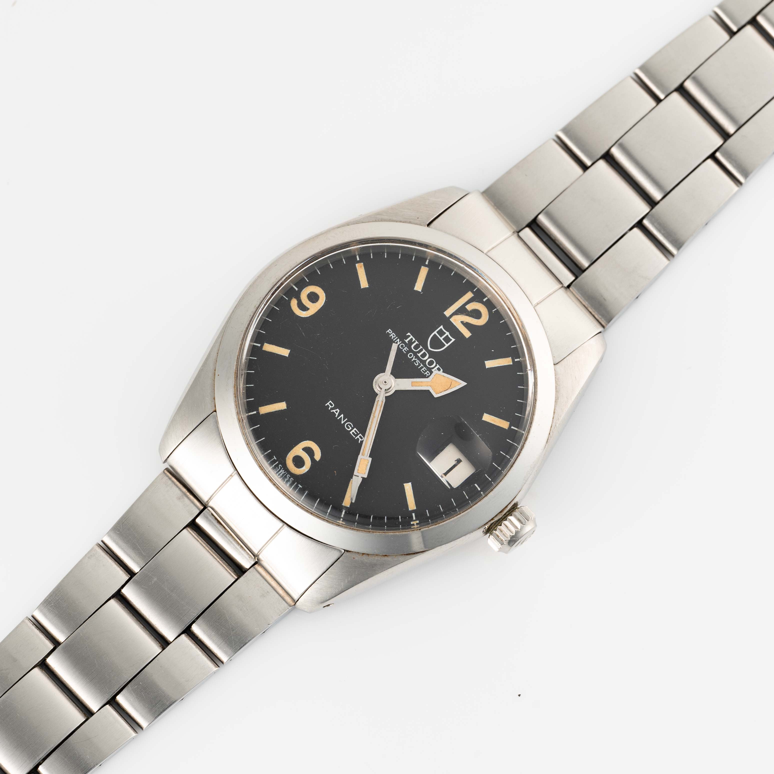 A RARE GENTLEMAN'S SIZE STAINLESS STEEL ROLEX TUDOR PRINCE OYSTERDATE RANGER BRACELET WATCH CIRCA - Image 5 of 9