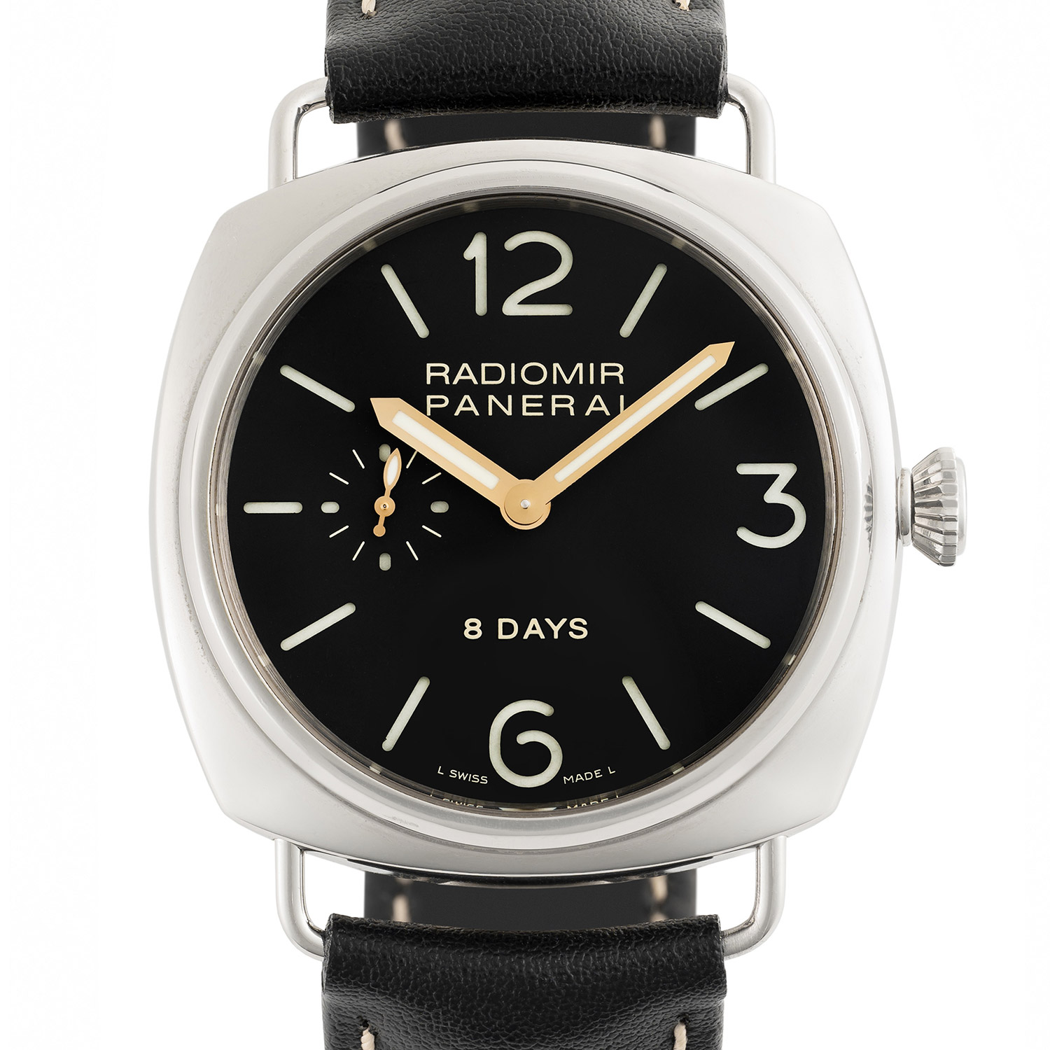 A GENTLEMAN'S SIZE STAINLESS STEEL PANERAI RADIOMIR 8 DAYS WRIST WATCH DATED 2006, REF. PAM00190