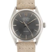 A GENTLEMAN'S SIZE STAINLESS STEEL ROLEX OYSTER PERPETUAL AIR KING PRECISION WRIST WATCH CIRCA 1976,