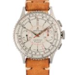 A GENTLEMAN'S SIZE STAINLESS STEEL BREITLING CHRONOMAT CHRONOGRAPH WRIST WATCH CIRCA 1945, REF.