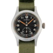 A GENTLEMAN'S BRITISH MILITARY VERTEX W.W.W. WRIST WATCH CIRCA 1945, PART OF THE "DIRTY DOZEN"