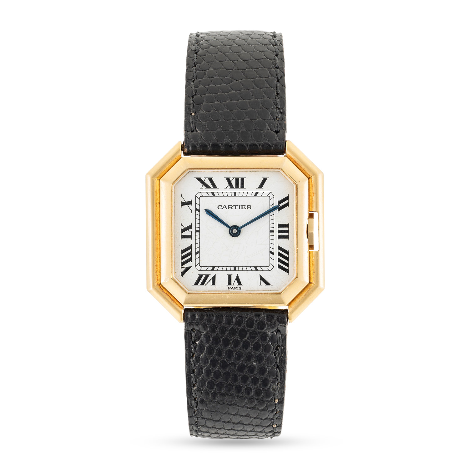 A RARE GENTLEMAN'S SIZE 18K SOLID GOLD CARTIER PARIS CEINTURE "JUMBO" AUTOMATIC WRIST WATCH CIRCA - Image 2 of 9