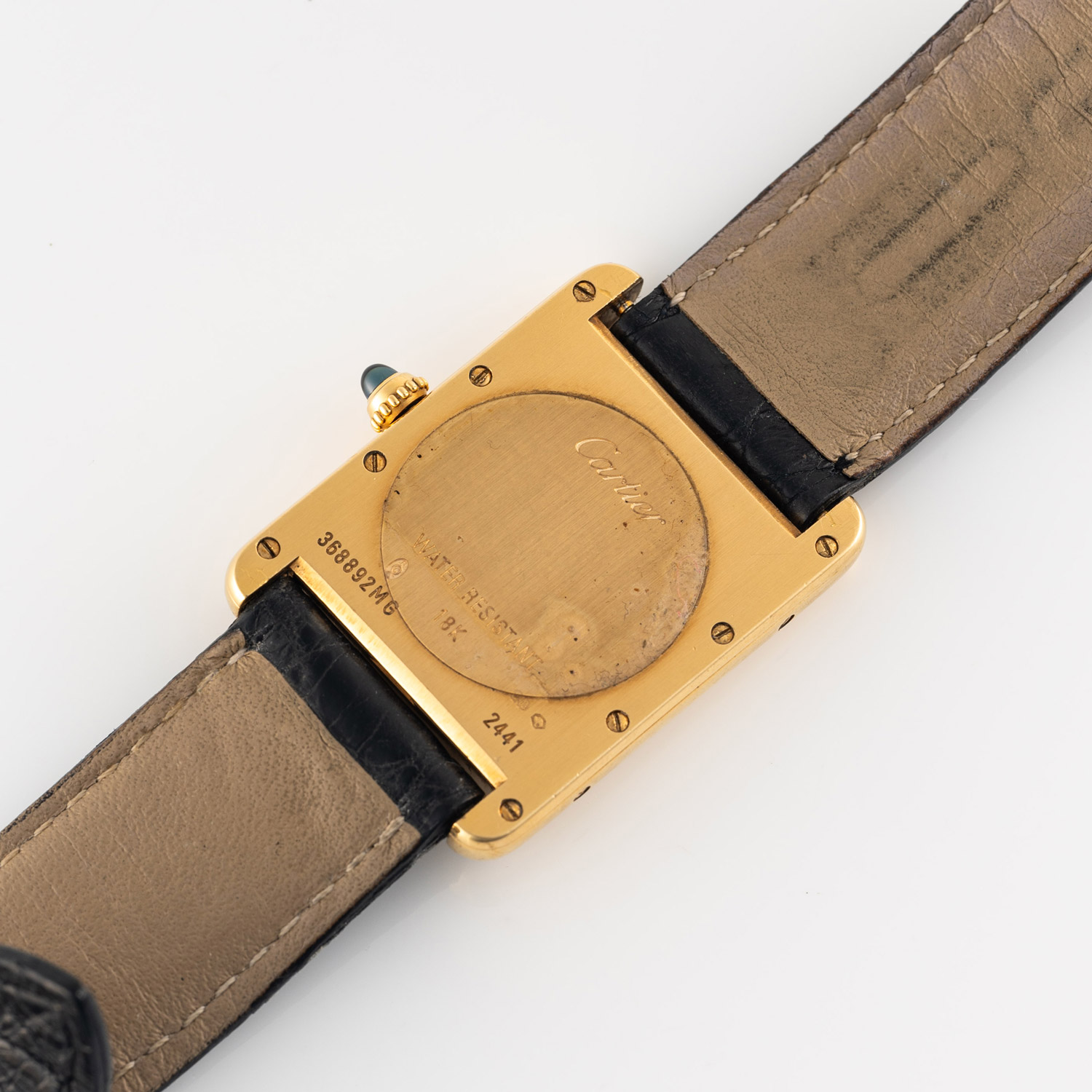 A GENTLEMAN'S SIZE 18K SOLID GOLD CARTIER TANK LOUIS WRIST WATCH CIRCA 2010, REF. 2441 Movement: - Image 8 of 8