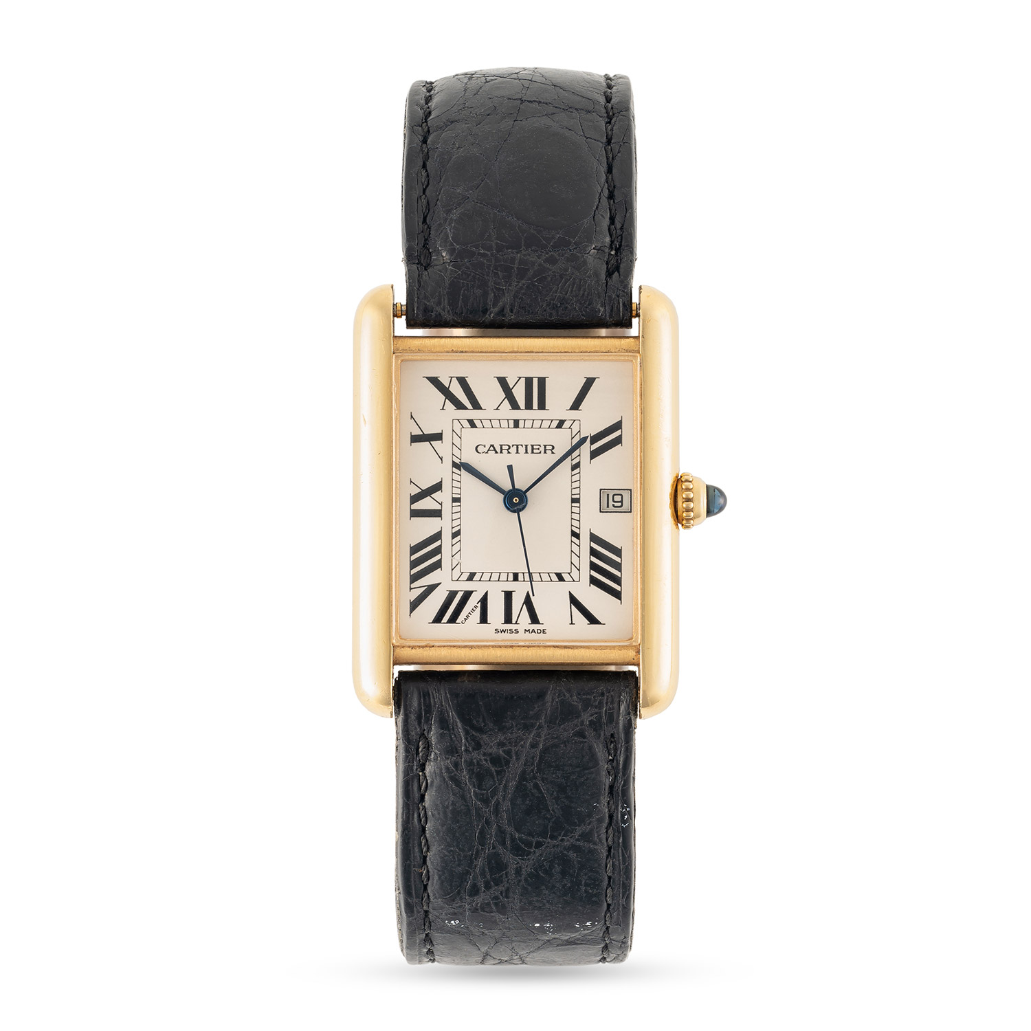 A GENTLEMAN'S SIZE 18K SOLID GOLD CARTIER TANK LOUIS WRIST WATCH CIRCA 2010, REF. 2441 Movement: - Image 2 of 8