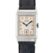 A GENTLEMAN'S SIZE STAINLESS STEEL LECOULTRE REVERSO WRIST WATCH CIRCA 1930s Movement: Manual