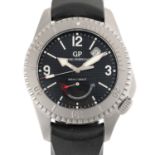 A GENTLEMAN'S SIZE STAINLESS STEEL GIRARD PERREGAUX SEA HAWK II POWER RESERVE WRIST WATCH CIRCA