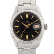 A RARE GENTLEMAN'S SIZE STAINLESS STEEL TUDOR PRINCE OYSTERDATE 34 BRACELET WATCH DATED 1959, REF.
