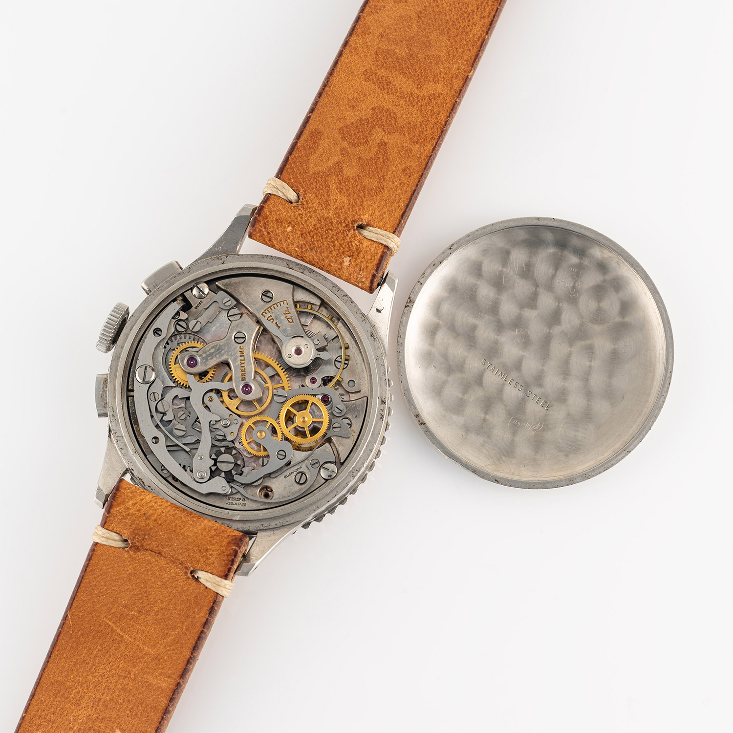 A GENTLEMAN'S SIZE STAINLESS STEEL BREITLING CHRONOMAT CHRONOGRAPH WRIST WATCH CIRCA 1945, REF. - Image 8 of 8