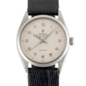 A GENTLEMAN'S SIZE STAINLESS STEEL ROLEX OYSTER PERPETUAL AIR KING PRECISION WRIST WATCH CIRCA 1966,