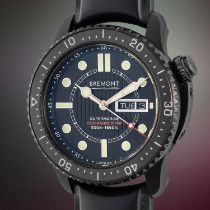 A GENTLEMAN'S PVD COATED STAINLESS STEEL BREMONT BRITISH MILITARY CLEARANCE DIVER SUPERMARINE