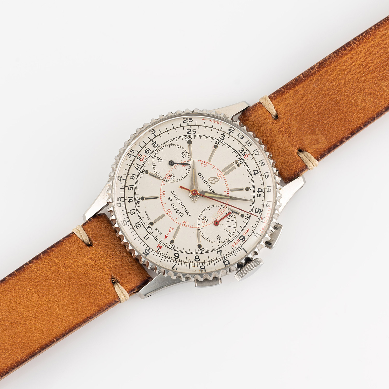 A GENTLEMAN'S SIZE STAINLESS STEEL BREITLING CHRONOMAT CHRONOGRAPH WRIST WATCH CIRCA 1945, REF. - Image 4 of 8