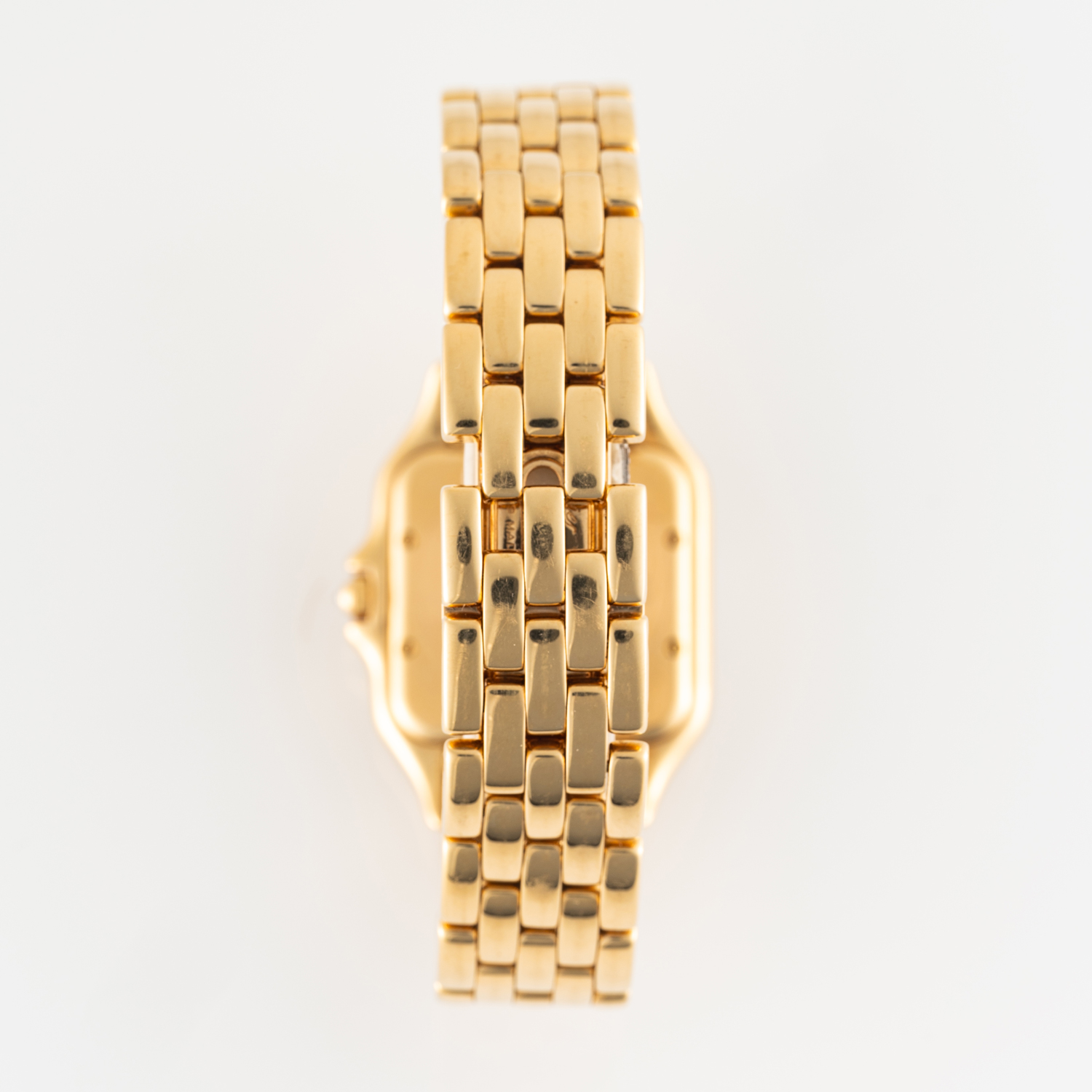 A RARE GENTLEMAN'S SIZE 18K SOLID GOLD & DIAMOND CARTIER PANTHERE BRACELET WATCH CIRCA 1990, REF. - Image 9 of 9