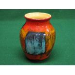 Poole Pottery Gemstone pottery vase - 9.75" tall Please note descriptions are not condition reports,