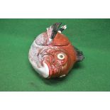 Novelty tureen and ladle in the form of a fish - 17.5" long Please note descriptions are not