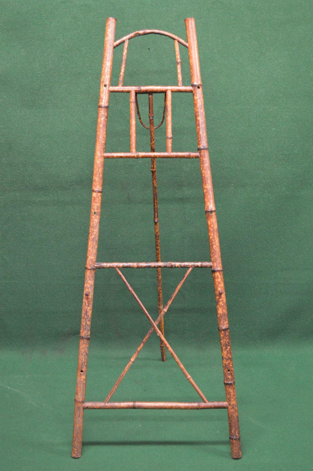 Bamboo picture easel having adjustable rests - 57" tall Please note descriptions are not condition