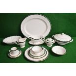 Royal Worcester Medici pattern coffee and dinner service to comprise: six dinner plates, six large
