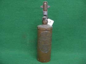 Petrolex Type B brass fire extinguisher made by Read & Campbell Ltd, London - 3.5" dia x 14.5"