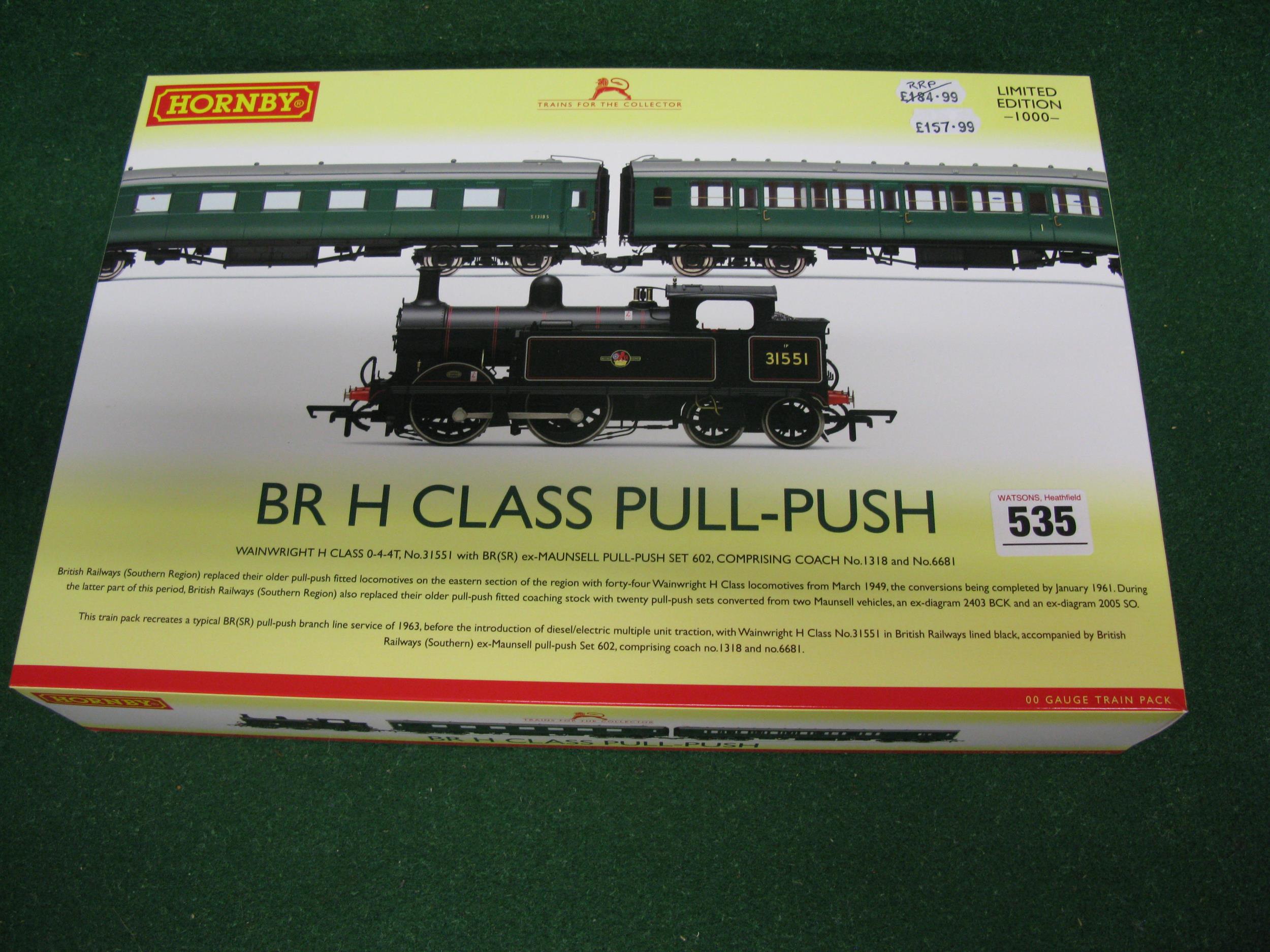 Unused Boxed Hornby OO BR H Class Pull-Push set, Limited Edition 281/1000 containing 0-4-4T No. - Image 2 of 3