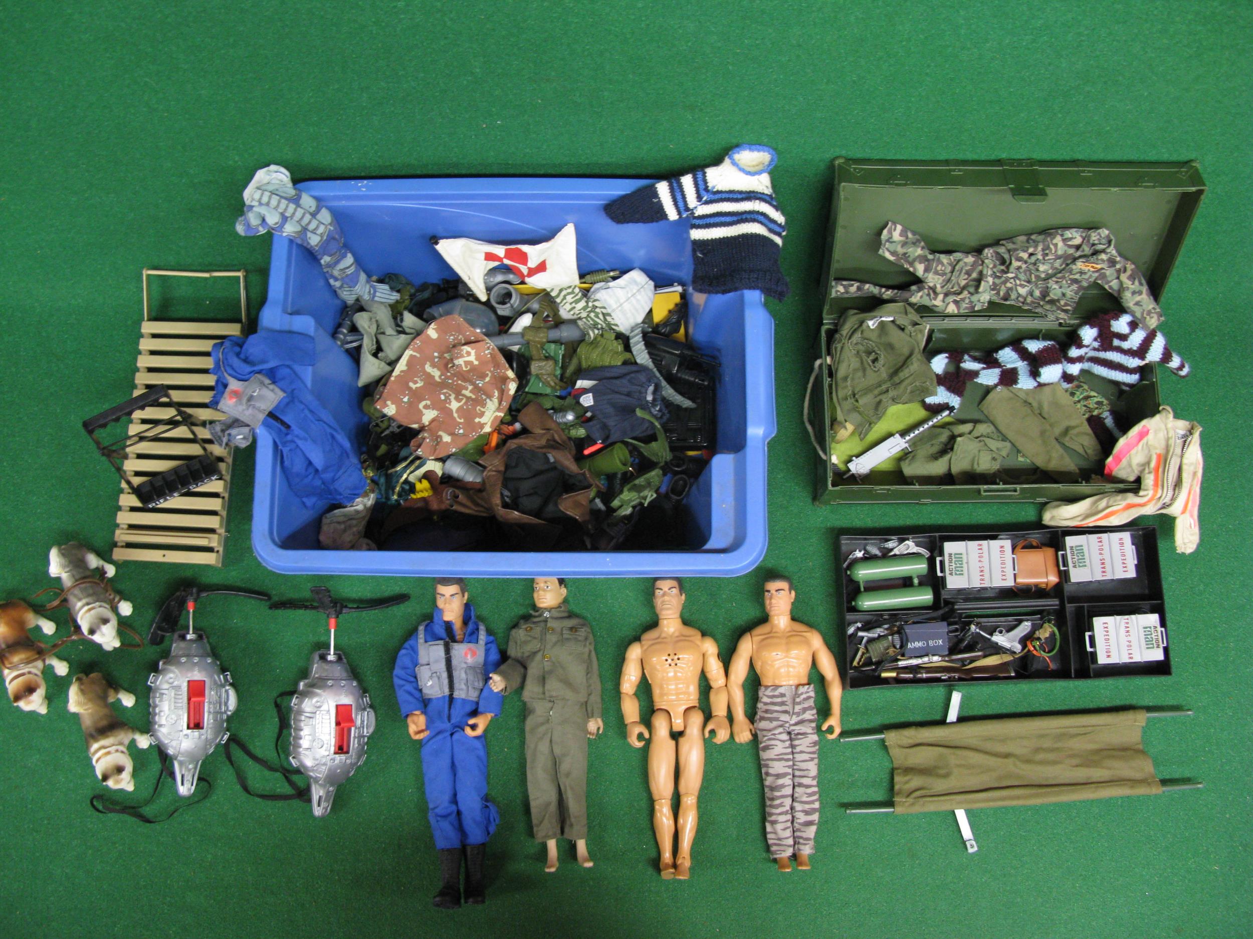 Quantity of 1990's Action Man and other similar products to include: four men, crate and Action - Image 2 of 3