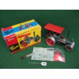 Boxed Wilesco Old Smoky steam roller with burner, funnel and instructions (unsteamed) Please note