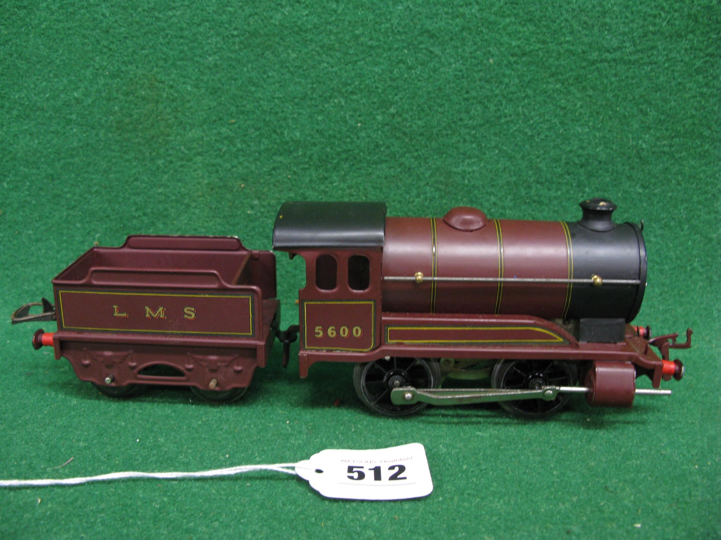 Post war boxed Hornby O gauge clockwork train set to comprise: 501 Type 0-4-0 tender locomotive - Image 5 of 6