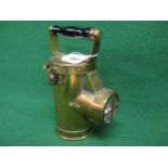 Heavy brass battery powered CEAG inspection lamp with threaded top and handle, made in Barnsley,