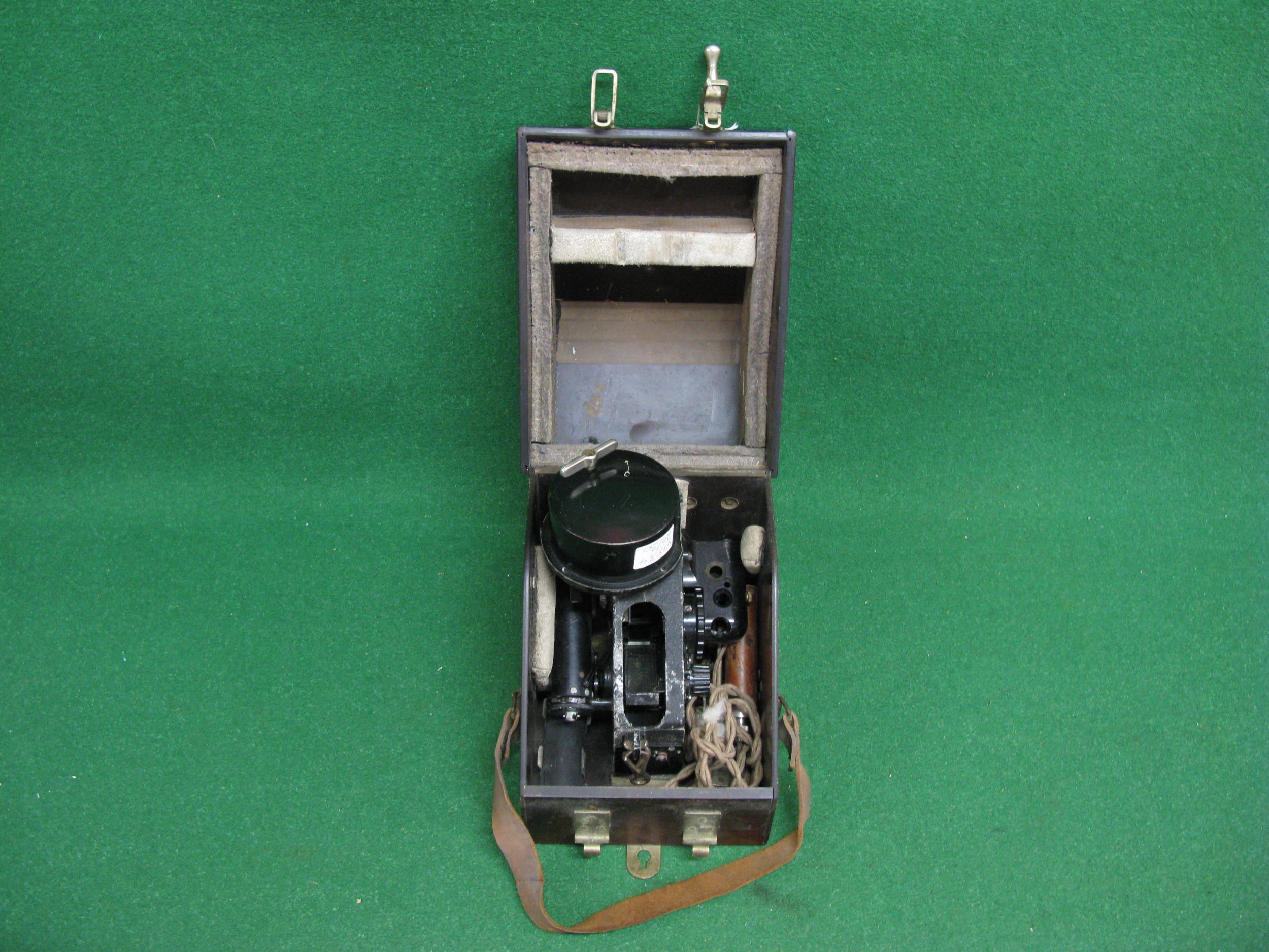 WWII portable cased bubble sextant Mk1XA which was a navigation aid used in aircraft Please note