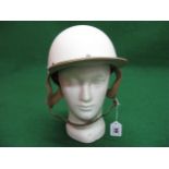 McHal safety helmet with peak used by previous owner for vintage vehicle driving events (now for