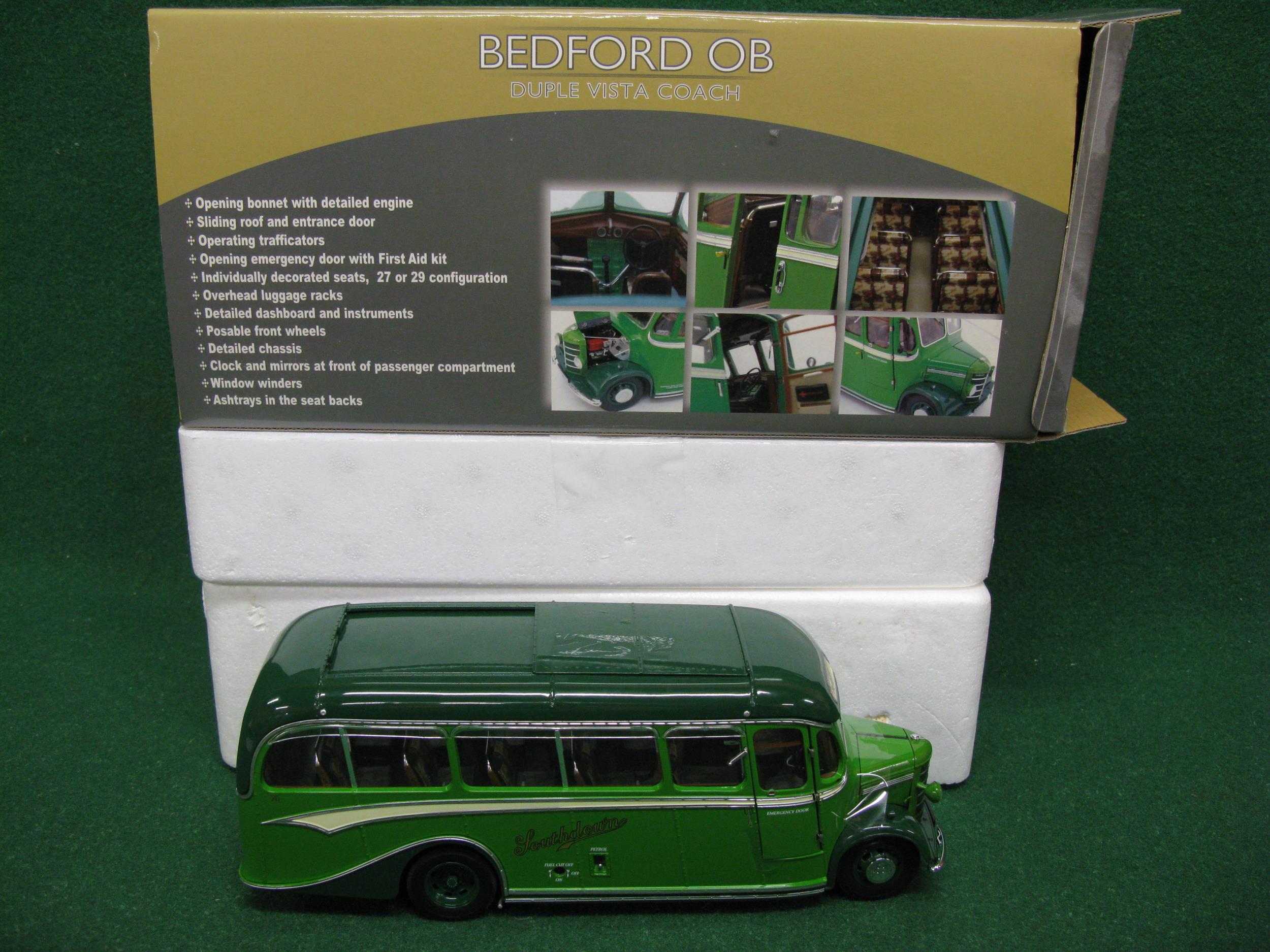 Boxed Sun Star diecast 1:24 scale model of a 1949 Bedford OB Duple Vista Coach in Southdown Motor - Image 4 of 4