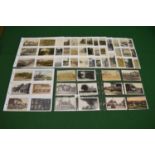 Group of 183 used and unused postcards of local interest covering Alfriston, Lewes, Litlington,