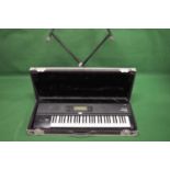 Korg 01/W Music Workstation, contained in flight case with stand Please note descriptions are not