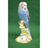 Beswick figure of a Blue Budgie or Budgerigar number 1216 - 7" tall Please note descriptions are not